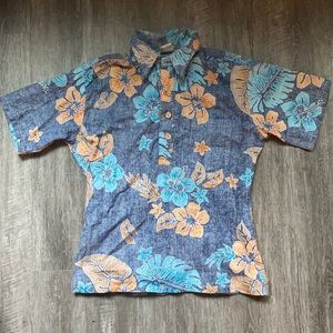 Vintage Hobie Hawaiian Reverse Print Shirt